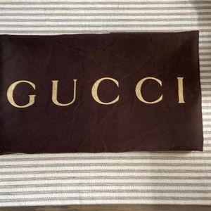 Gucci drawstring dust bag